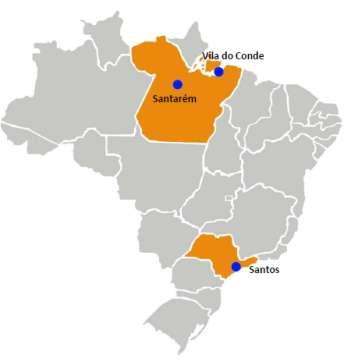 Arrendamentos Bloco 1 Bloco 1: Belém, Santarém, Vila do Conde e Santos 29 Terminais aprovados pelo TCU: 20 no Pará 9 em Santos Etapa 1 2 Tipo de Carga/Porto Grãos: Santos (1) Celulose: Santos (2)