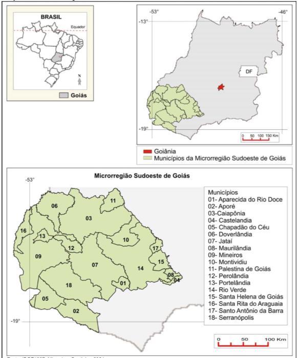 - Localização do Sudoeste