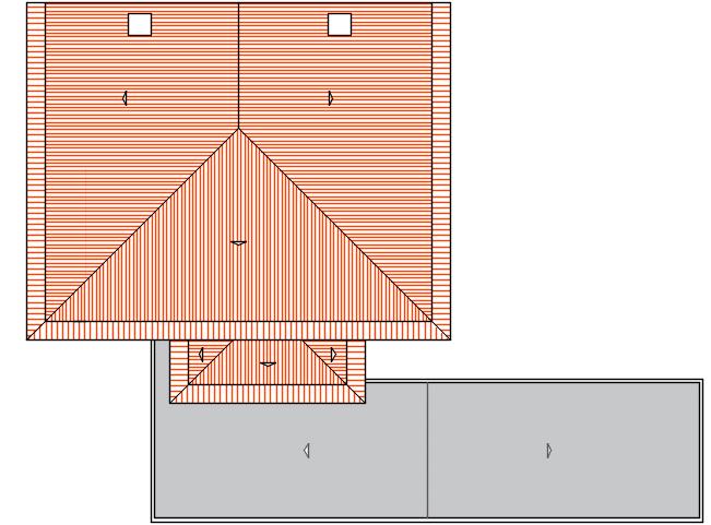 a) Edifício 1 b) Edifício 2 Figura 22 Planta da cobertura dos