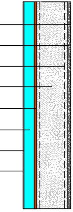 Exterior Interior Exterior Interior Tinta Gesso laminado (1,5 cm) Perfil C150 (15 cm) Lã mineral (15 cm) OSB (1,1 cm) EPS (6 cm) Reboco armado (0,5 cm) Tinta a) Corte vertical b) Corte horizontal