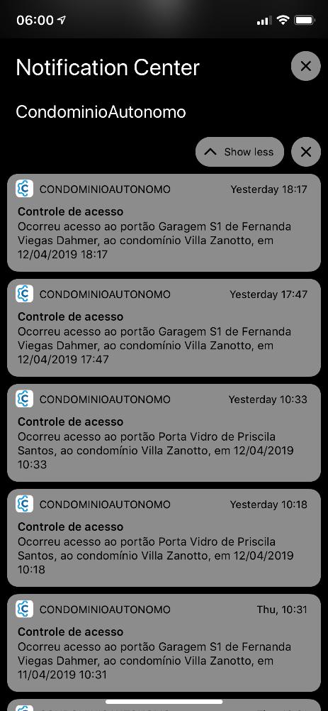 Seja notificados dos acessos Receba notificações sobre as chegadas