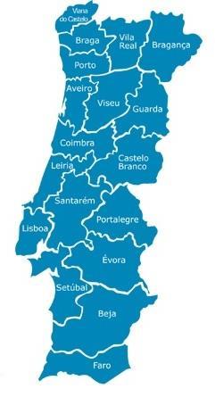 LOCALIZAÇÃO A APA tem sede em Lisboa e conta com 5 Administrações