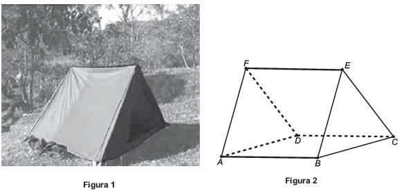 Matemática 3. Um grupo de escoteiros mirins, numa atividade num parque da cidade onde moram, montou uma barraca conforme a foto da Figura 1.