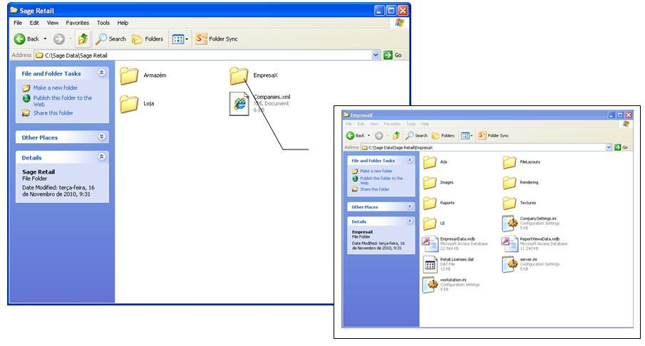 Companies.xml: empresas existentes Ads: ficheiros do AdsViewer FileLayouts: layout s de documentos e etiquetas Images: imagens usadas na aplicação (clientes, produtos, touch.