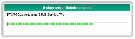 .. É então efectuada a sincronização de dados para a pasta local do posto em questão.