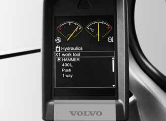 superior. Engate rápido universal A Volvo oferece um engate rápido universal que corresponde perfeitamente à linha de caçambas da Volvo.
