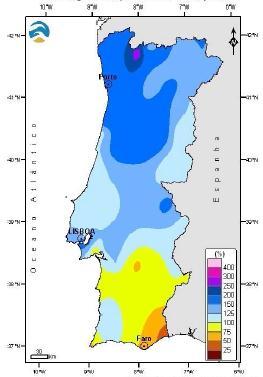 relação á média Fonte: Instituto Português do Mar e da