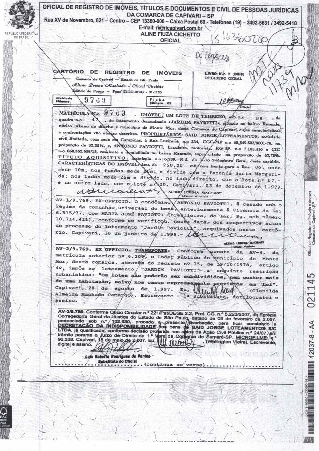 fls. 46 Este documento é cópia do original, assinado digitalmente por VICTOR FRANCHI e Tribunal de Justica do Estado de Sao Paulo, protocolado em 03/03/2017 às 08:59, sob o número