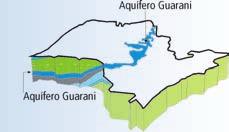 40 AS ÁGUAS SUBTERRÂNEAS DO ESTADO DE SÃO PAULO Aquífero Guarani O Aquífero Guarani é um aquífero sedimentar e de extensão regional, considerado um dos maiores reservatórios de água subterrânea do
