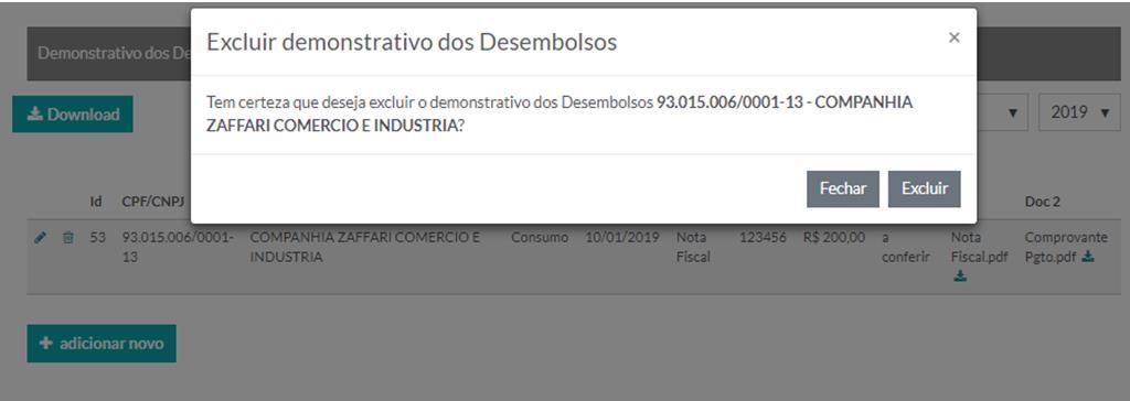 4. EDITANDO OU EXCLUINDO LANÇAMENTOS excluí-los: Quando identificadas inconsistências nos lançamentos, você poderá editá-los ou Para EDITAR clique no ícone.