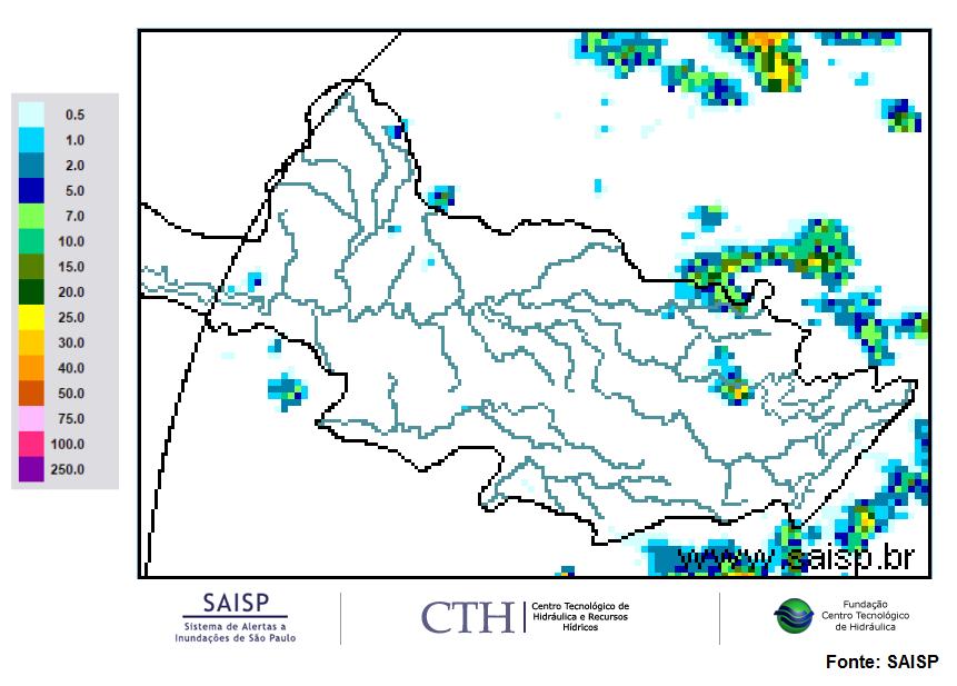 Dados Pluviométricos das Bacias PCJ CHUVA ACUMULADA EM 24