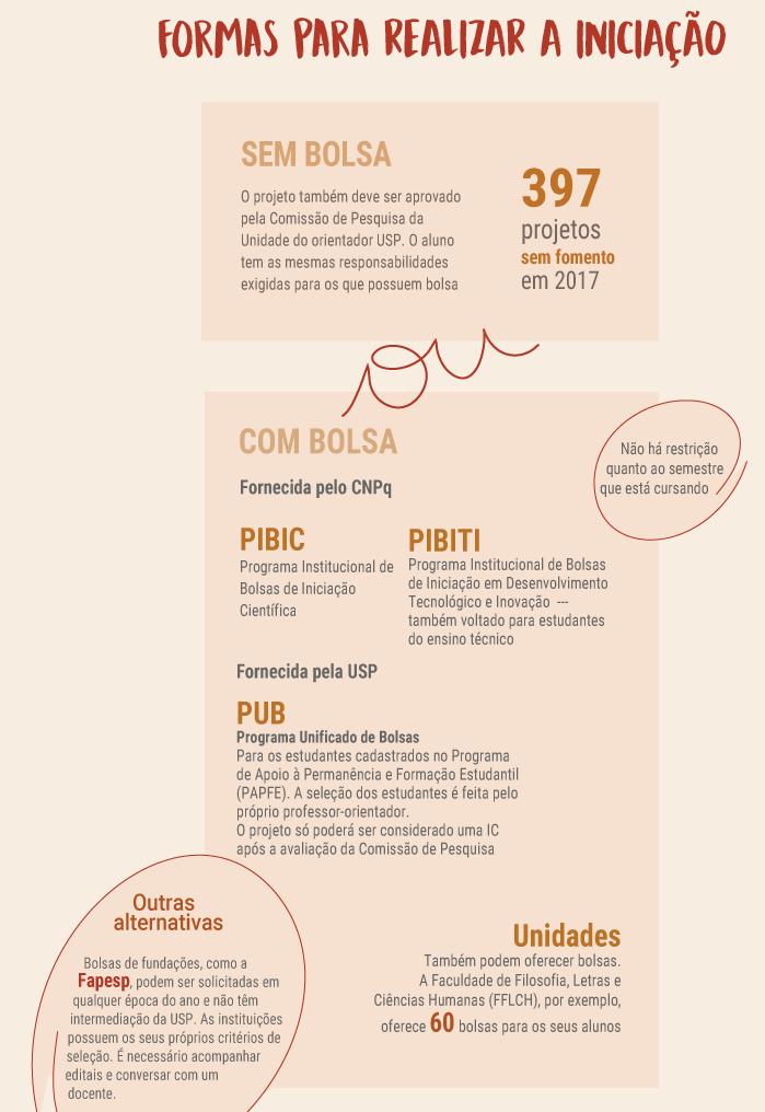 Período ideal: A partir do 2º ano (3º semestre) Opções de Bolsa: PIBIC Programa Institucional de Bolsas de Iniciação Científica PIBIT Programa Institucional de Bolsas de Iniciação Científica em