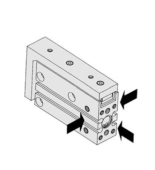 Mesa compacta linear ø, ø, ø1 A guia linear miniatura melhora o