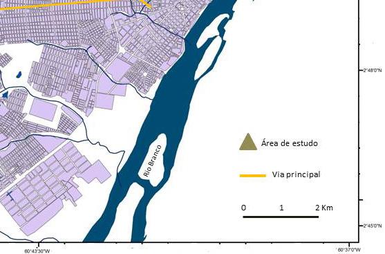 Figura 1 O espaço urbano de Boa Vista-RR/Brasil Fonte: Elaborado pelos autores, 2014.