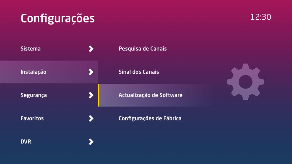 Actualização da ZAP BOX Deverá assegurar que a sua ZAP BOX se encontra sempre com a versão de software mais actual.