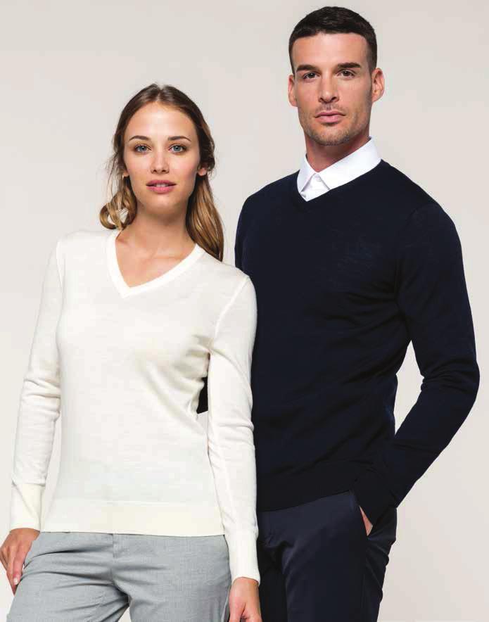 0 PULLOVERS EM LÃ MERINO CAMISAS & GRAVATAS K986 SENHORA 25 g/m² 00% lã extrafina pré-encolhida. Tratamento especial para uma maior suavidade. Material quente e agradável.