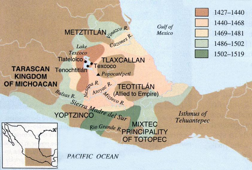Império Azteca e reinos