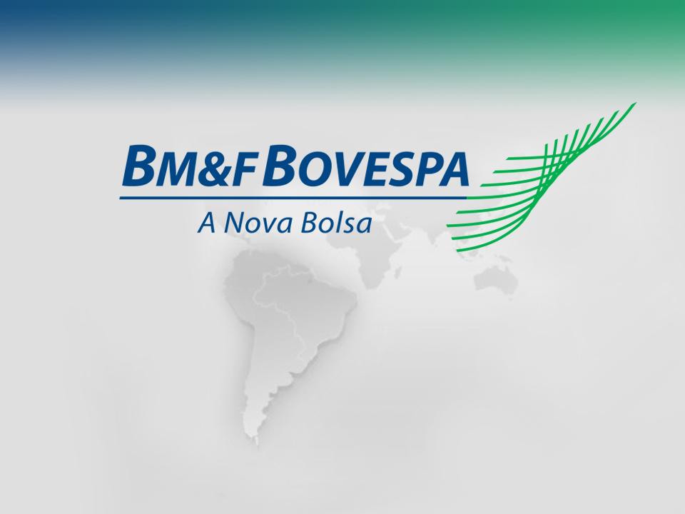 Instituto Brasileiro de Executivos de Finanças de SP IBEF-SP A Nova Bolsa e