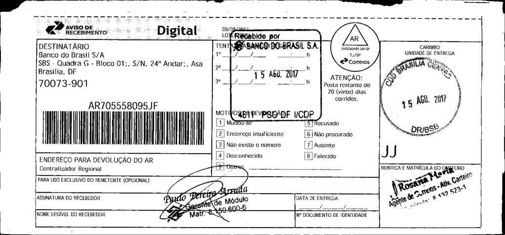 fls. 126 Este documento é cópia do original, assinado digitalmente por v-post.correios.com.br, liberado nos autos em 19/08/2017 às 07:04.