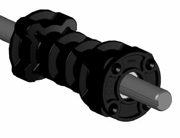 MONTAGEM DO SELO MECÂNICO 1 : Verificar se a contraface cerâmica do selo mecánico está danificada e se está limpa. 2 : Introduzir a anel de rodagem cyclam sobre a árvore motor.