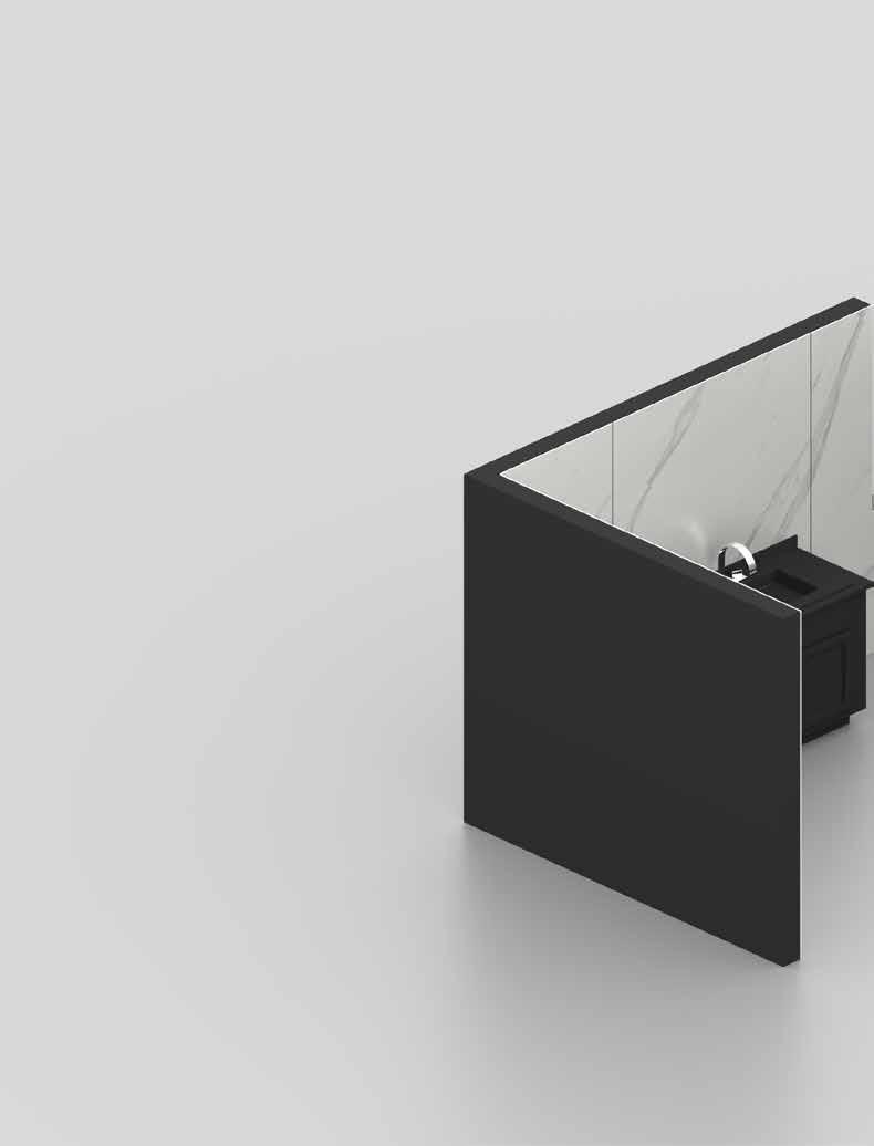 GRANDE FORMATO COM UM NÚMERO MÍNIMO DE JUNTAS Dekton Slim é a nova superfície ultra-fina de 4mm de espessura, disponível em grande formato, que oferece opções de design ilimitadas e uma grande