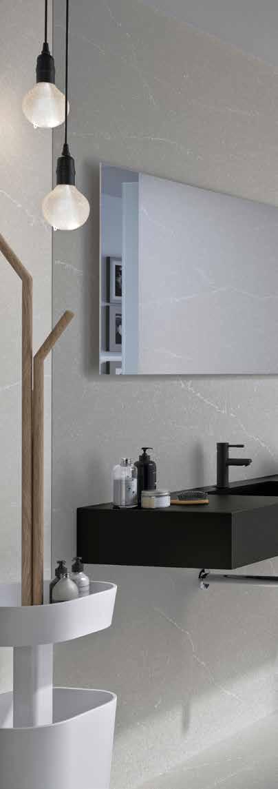 Design à Medida Toda a Bathroom Collection é fabricada a pedido, à medida, em qualquer uma das mais de 80 cores Silestone, Eco Line Colour Series ou Dekton* e ao gosto de cada cliente.
