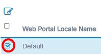nome do lugar do portal da web a ser configurado.
