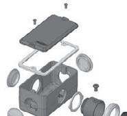 INSTALAÇÃO IP54 CONDULETES Procedimento de Instalação da Junta de Vedação IP54. Elementos que devem ser utilizados. Introduzir a Junta de Vedação no Eletroduto.