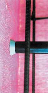 EEMPLO CONE Cone de encosto e vedação de bainhas prote toras de tirantes. Usados na estabilização de formas paralelas. Encaixa -se nas extremidades dos eletrodutos e tubos de água de PVC rígido.