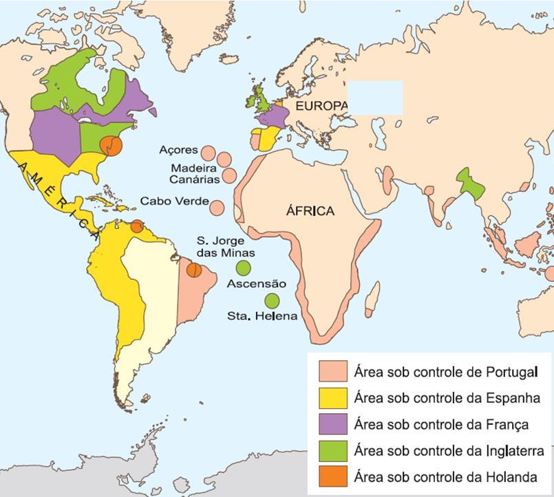 COLONIZAÇÕES INGLESA, FRANCESA E HOLANDESA Entre os séculos XVI e XVII o mundo estava dividido entre