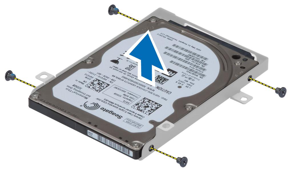 Siga os procedimentos indicados em Antes de efectuar qualquer procedimento no interior do computador. 2. Retirar: a. bateria b. tampa da base 3.