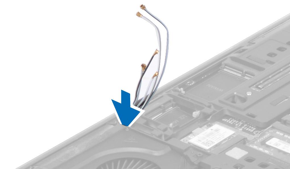 h. cartão SD 5. Siga os procedimentos indicados em Após efectuar qualquer procedimento no interior do computador. Retirar o conjunto do ecrã 1.