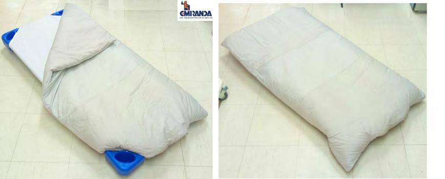 0702 Dimensões: 136X67cm 50% PVC + 40% Algodão + 10% Poliester SACO CAMA, COM ELÁSTICO Saco cama Baby, para