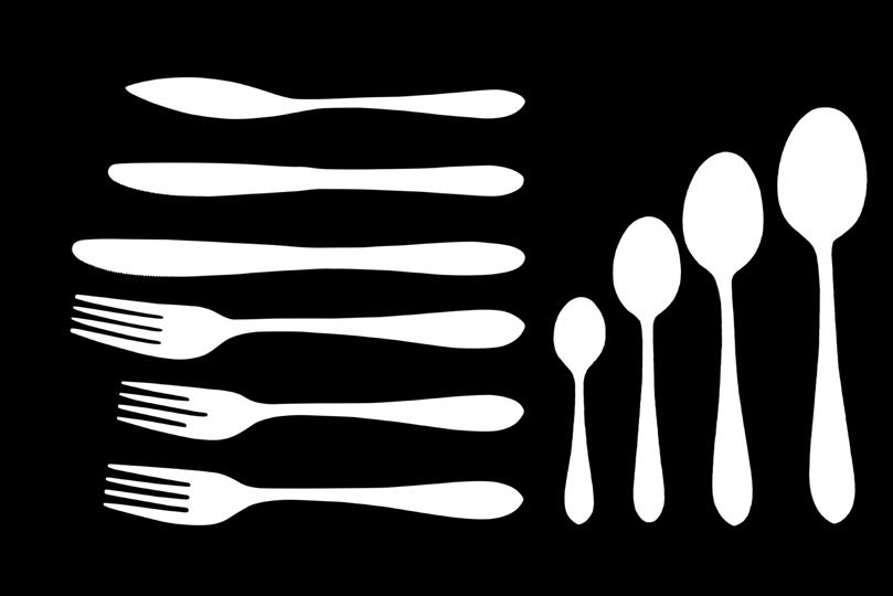 12-18,6 cm Tenedor de postre / Garfo de sobremesa / Dessert fork 35,00 /12 U 112.