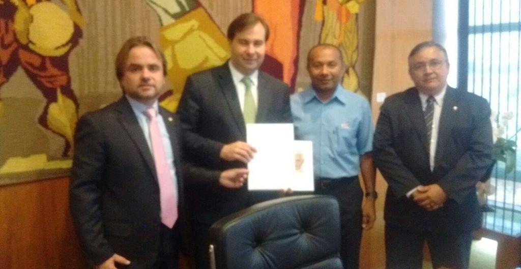 Reunião com presidente da Câmara dos Deputados Rodrigo Maia 13/09/2016 Pauta: Suspensão do Marco