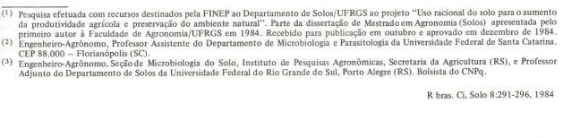 Microbiologia em SPD no Brasil: 30 anos atrás.