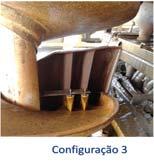 1 Espiral de grande diâmetro Os parâmetros definidos para os testes com a espiral de grande diâmetro estão apresentados na Tabela 1. Tabela 1. Condições dos testes com a espiral de grande diâmetro.