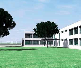 A Escola Básica do Pragal nº 2 localiza-se na Rua dos Três Vales, nas imediações do Hospital Garcia de Orta e do Bairro do Matadouro e será uma das mais modernas do concelho.