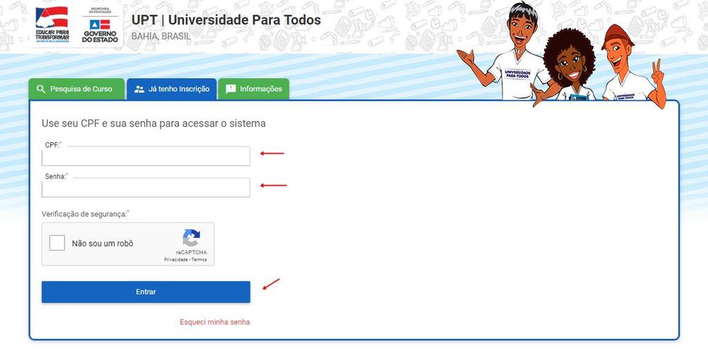 15 Acompanhando sua inscrição Para acompanhar sua inscrição, após impressão do comprovante, no que se refere à alteração de dados, cancelamento de inscrição e reimpressão de comprovante, você poderá