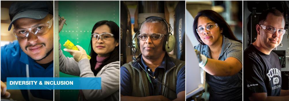 Programas de igualdade de gênero Empresas privadas Fonte: Boeing A Boeing explicita como missão a diversidade e inclusão de grupos minoritários, orgulhando-se de nos últimos cinco anos ter alcançado