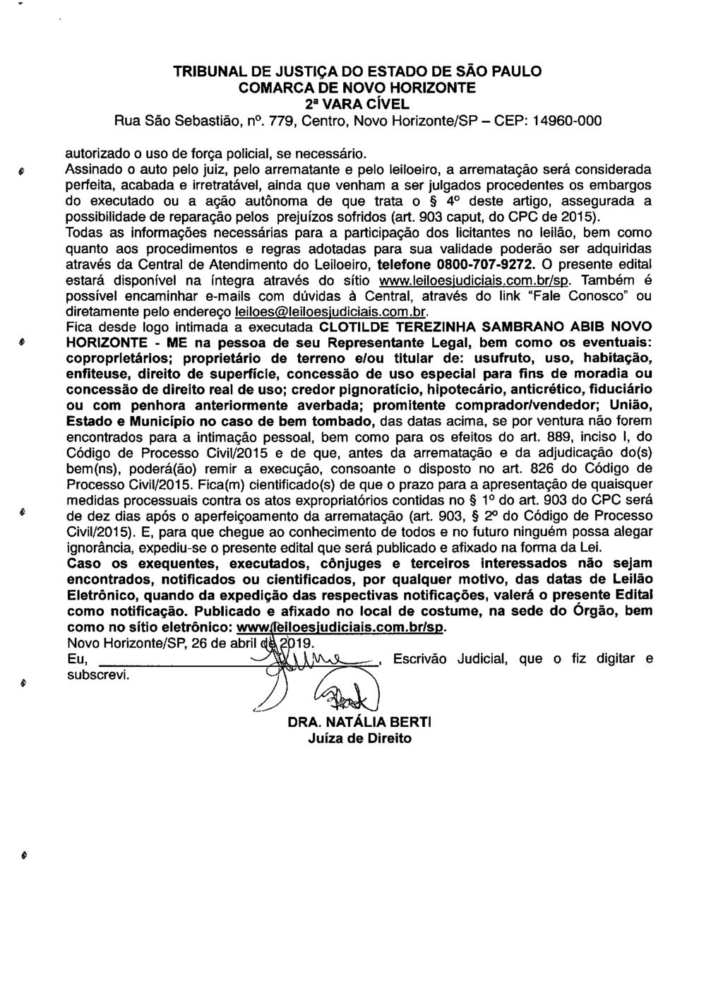 fls. 102 Este documento é cópia do original, assinado digitalmente por LUZIA REGIS DE OLIVEIRA DUARTE, liberado nos autos em 08/05/2019 às 15:14.