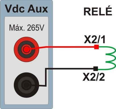 Sequência para testes do relé SPAD 346 C no software RestHarm 1. Conexão do relé ao CE-6006 No apêndice A-1 mostram-se as designações dos terminais do relé. 1.1 Fonte Auxiliar Ligue o positivo (borne vermelho) da Fonte Aux.