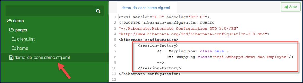 A conexão padrão é utilizada sempre que fizermos acesso à base de dados sem especificar que conexão estamos a utilizar. Para cada conexão criada será criado um ficheiro xml [nome_da_conexao.