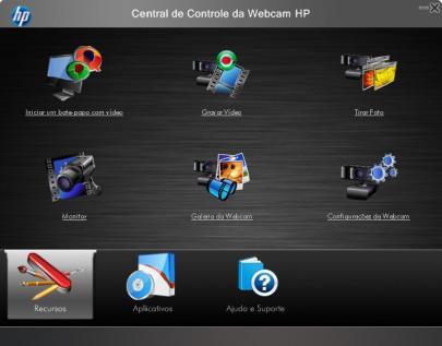 Utilizar o Centro de Controlo da Câmara Web HP Todas as utilidades do software incluídas na sua Câmara Web HP pode ser acedidas através do Centro de Controlo da Câmara Web HP.