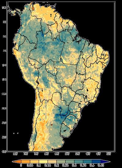 CLIMA NÍVEL DE UMIDADE NO SOLO (mm³/mm³) PROFUNDIDADE 19 cm Umida do Solo Os solos brasileiros estão com índice umida razoável.
