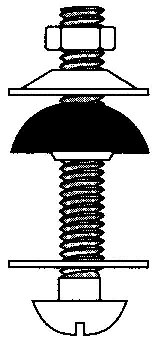 Gancho Chato Reto Simples Fixador de Abas Autotravante 19 R 25 32 Fabricado em ferro galvanizado a fogo, 3 mm x 12 mm (1/8 x ½ ). Recobrimento R : 140 mm Tipo de apoio recomendado : metálico Obs.