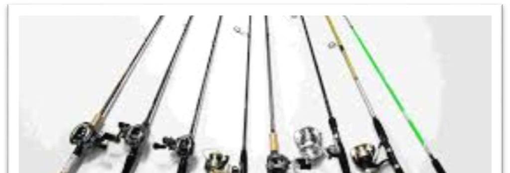 2.Tipos de Varas Para uma ótima pescaria precisamos de uma boa vara de pesca.