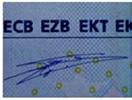 Notas de euro 9 d. a assinatura do Presidente do BCE Willem F.