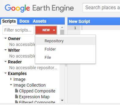 Note que a função ee.image importa a imagem SRTM disponível na biblioteca do GEE, que é em seguida posicionada pela função Map.