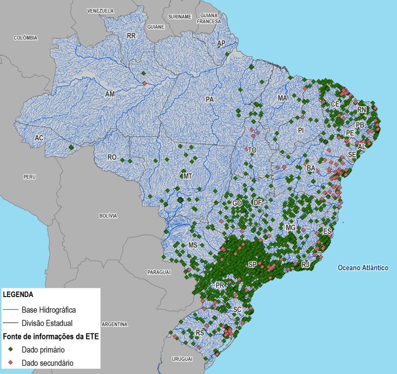 RESULTADOS OBTIDOS O quantitativo dos 5.570 municípios brasileiros relacionados às fontes utilizadas para a formatação do shapefile final é apresentado na Tabela 1.